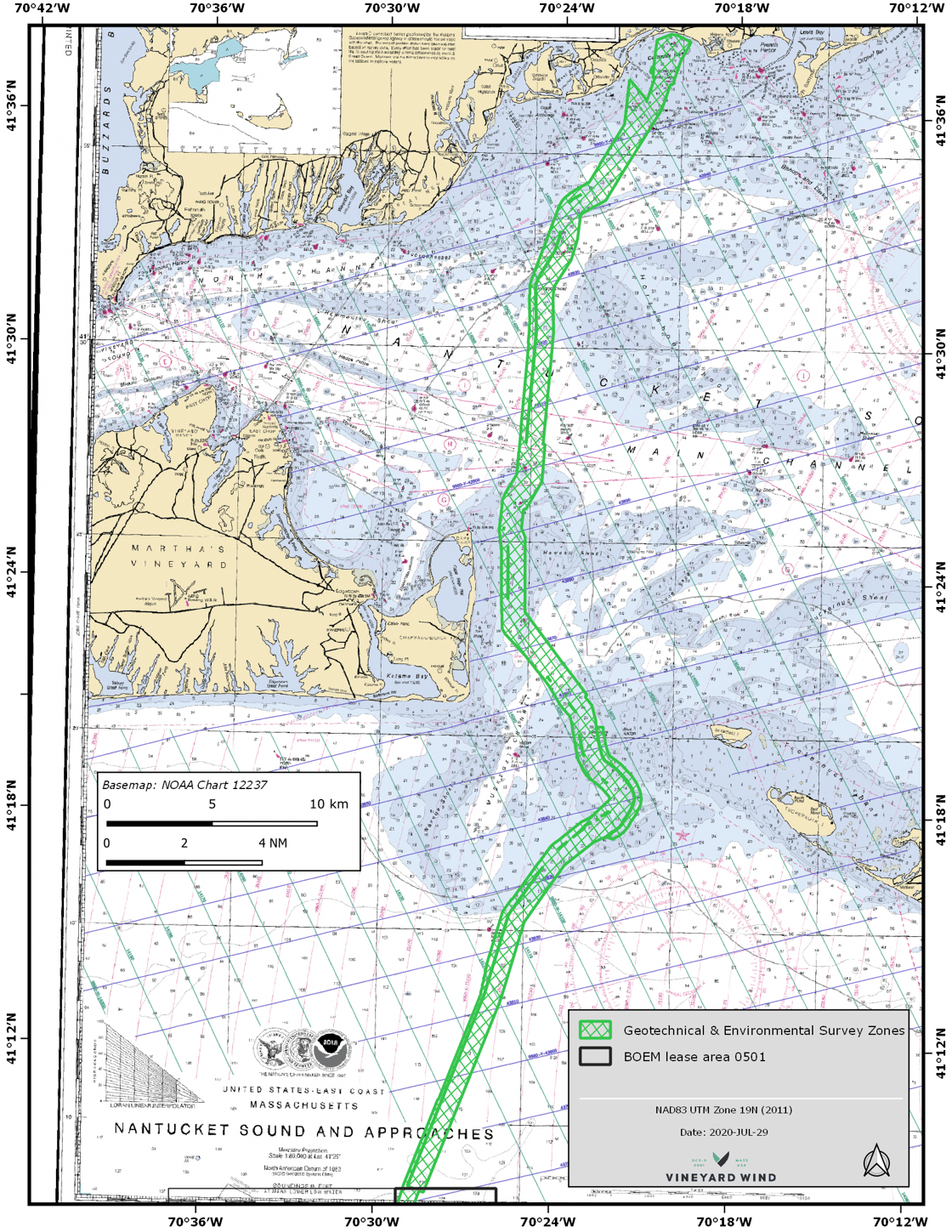 Offshore Export Cable Corridor through Muskeget Channel and Nantucket Sound