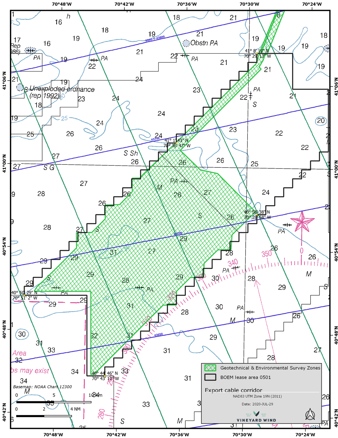 Southern portion of Vineyard Wind Lease Area 0501